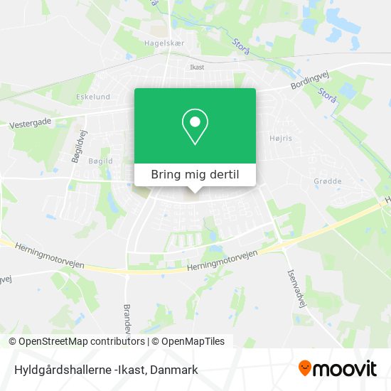 Hyldgårdshallerne -Ikast kort