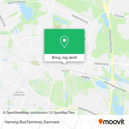Herning BusTerminal kort