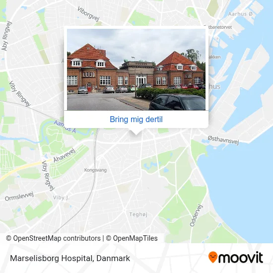 Marselisborg Hospital kort