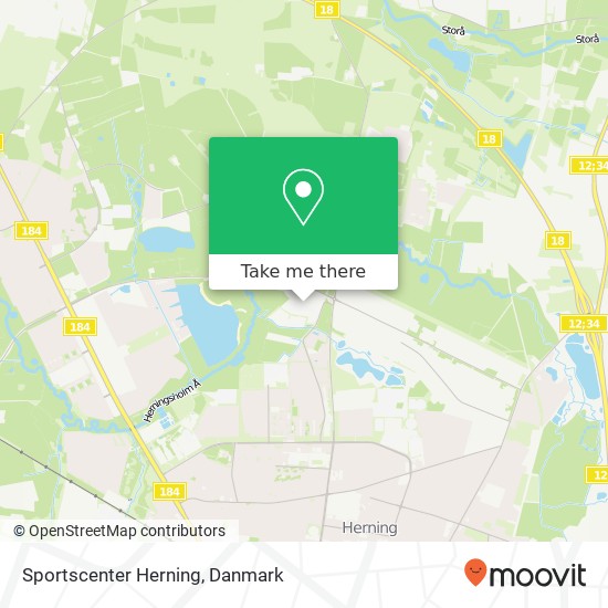 Sportscenter Herning kort