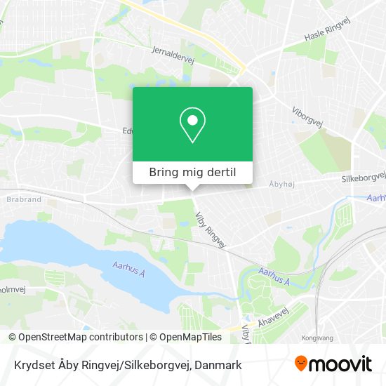 Krydset Åby Ringvej / Silkeborgvej kort