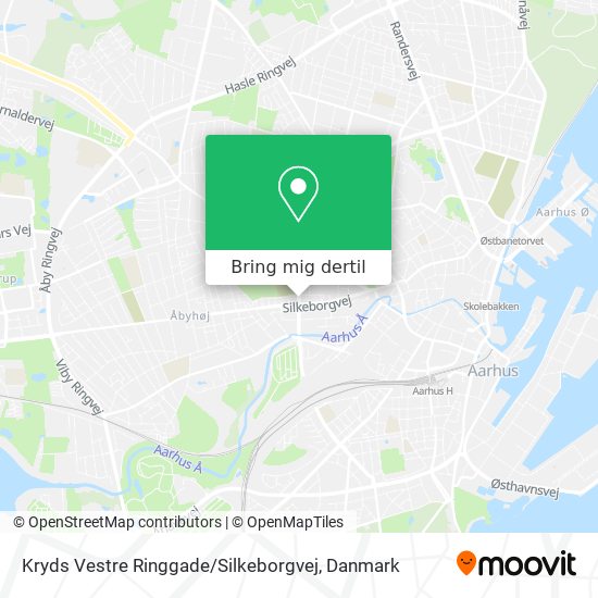 Kryds Vestre Ringgade / Silkeborgvej kort