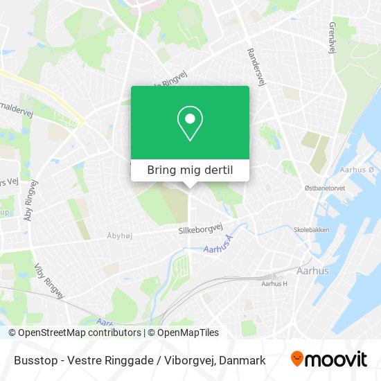Busstop - Vestre Ringgade / Viborgvej kort