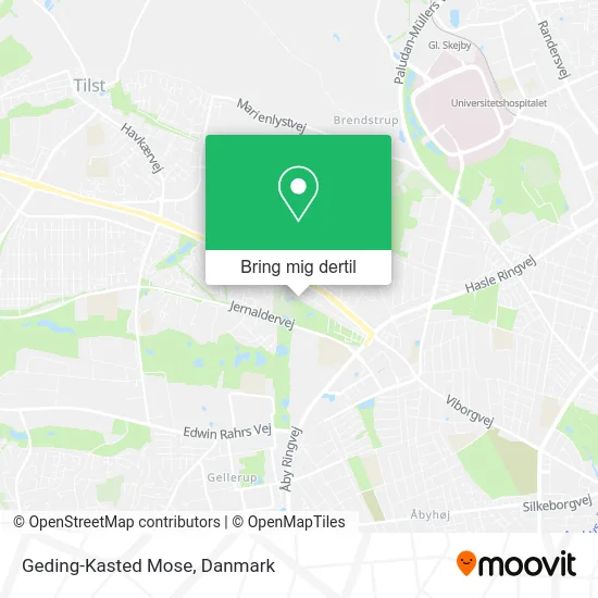 Geding-Kasted Mose kort