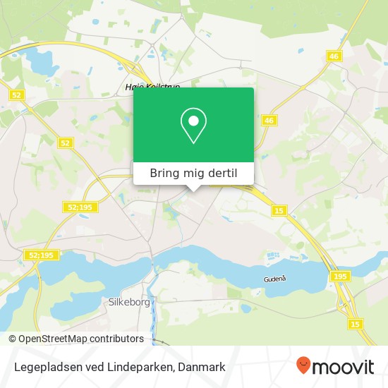 Legepladsen ved Lindeparken kort