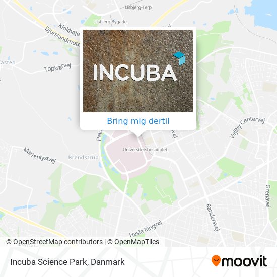 Incuba Science Park kort