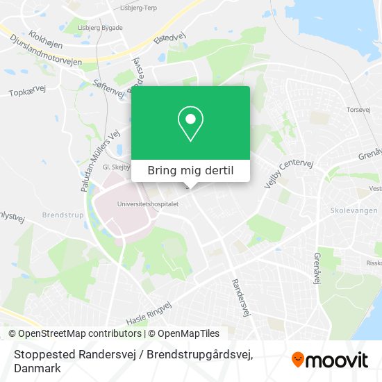 Stoppested Randersvej / Brendstrupgårdsvej kort