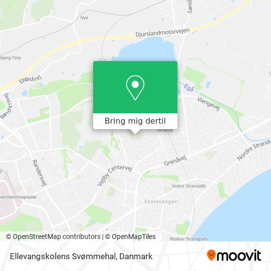 Ellevangskolens Svømmehal kort