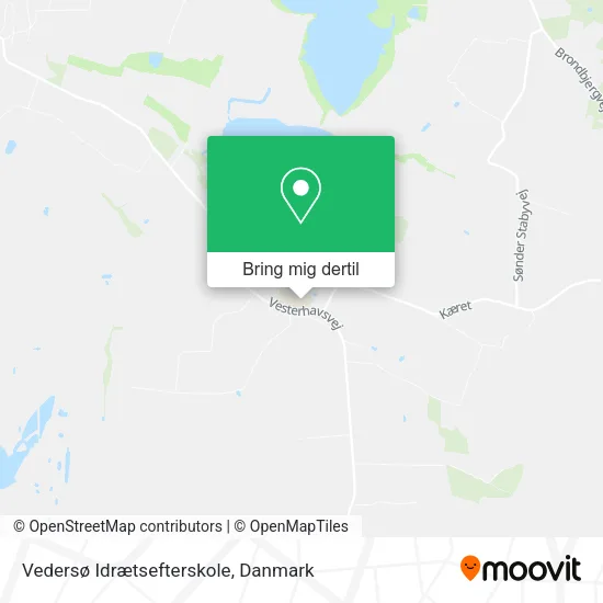 Vedersø Idrætsefterskole kort