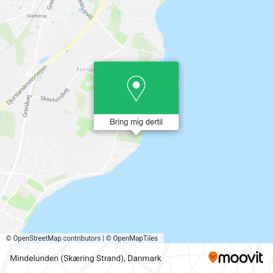 Mindelunden (Skæring Strand) kort
