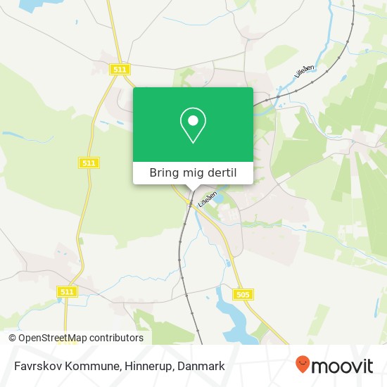 Favrskov Kommune, Hinnerup kort