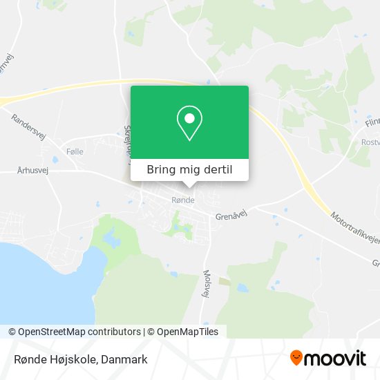 Rønde Højskole kort