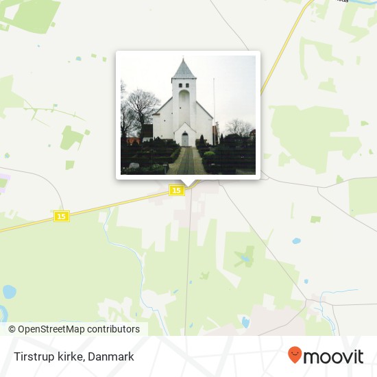 Tirstrup kirke kort