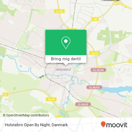 Holstebro Open By Night kort