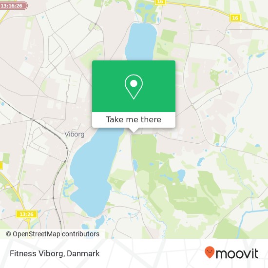 Fitness Viborg kort