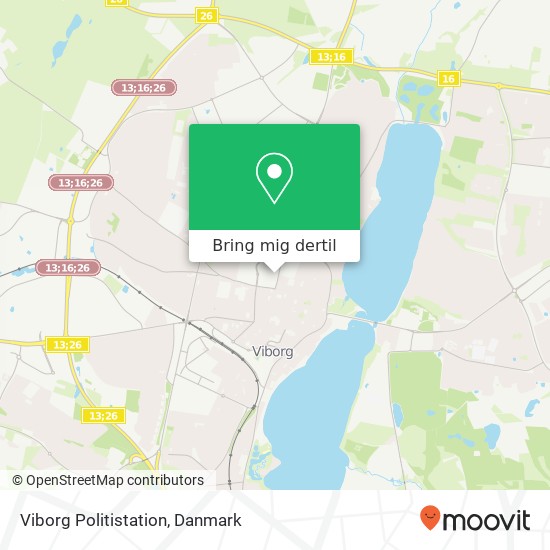 Viborg Politistation kort