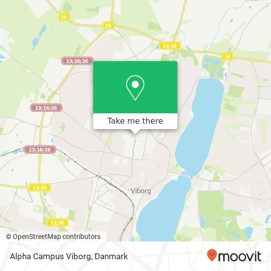 Alpha Campus Viborg kort