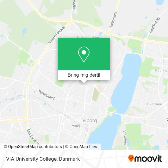 VIA University College kort