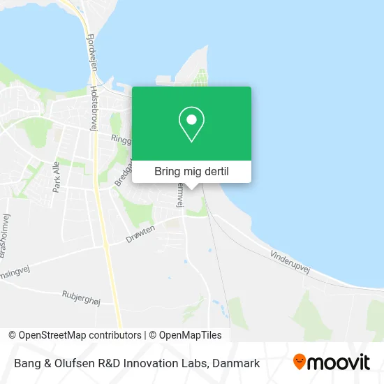 Bang & Olufsen R&D Innovation Labs kort