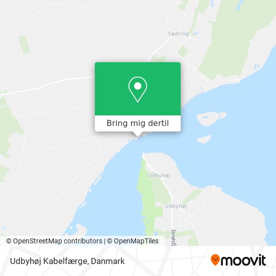 Udbyhøj Kabelfærge kort
