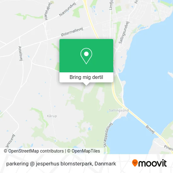 parkering @ jesperhus blomsterpark kort