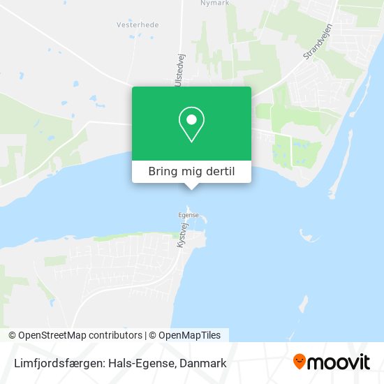 Limfjordsfærgen: Hals-Egense kort