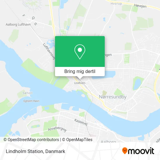 Lindholm Station kort