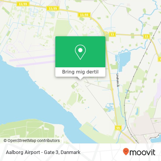 Aalborg Airport - Gate 3 kort