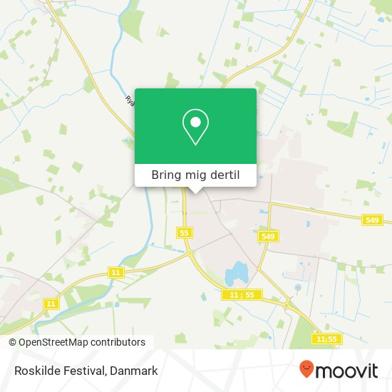 Roskilde  Festival kort