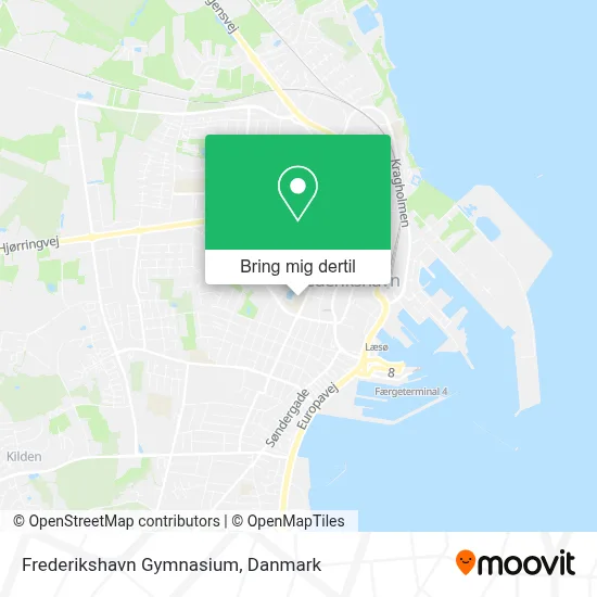 Frederikshavn Gymnasium kort