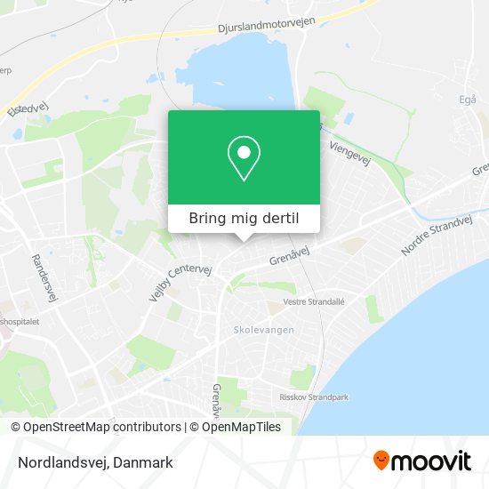 Nordlandsvej kort