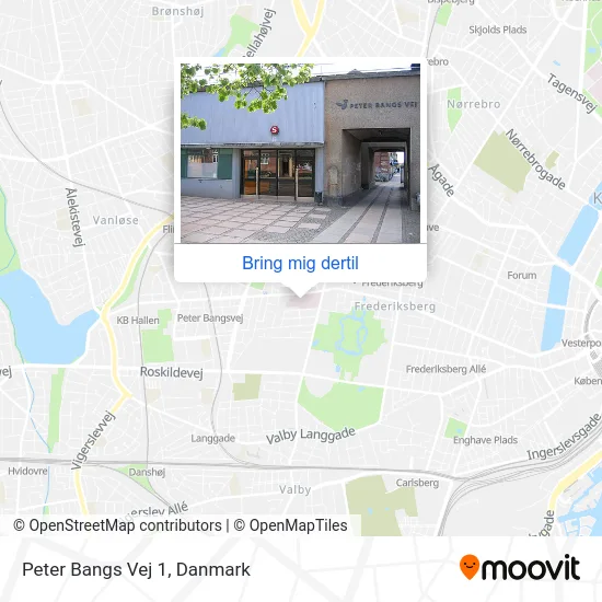 Peter Bangs Vej 1 kort