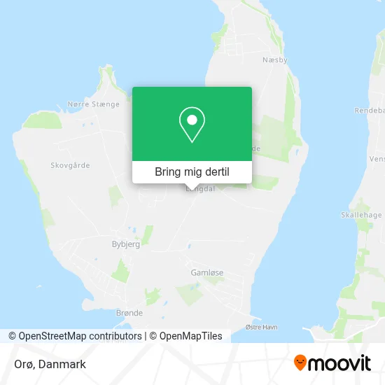 Hvordan kommer man til Orø i Holbæk med jernbane, færge eller bus?