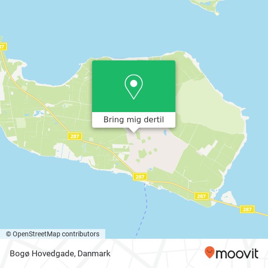 Bogø Hovedgade kort