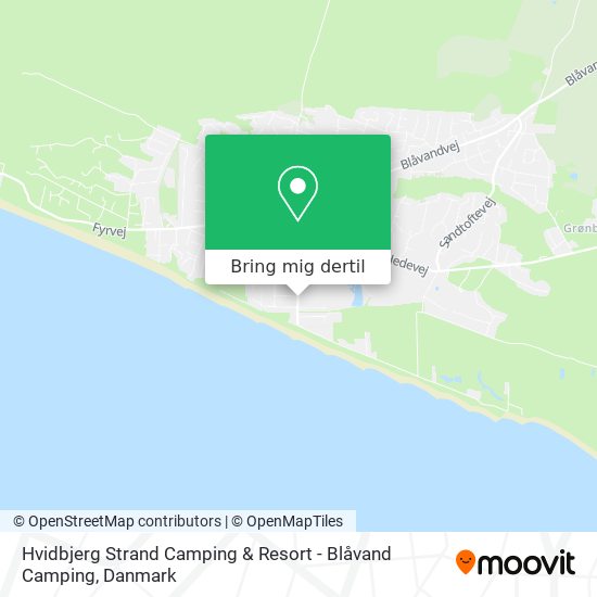 Hvidbjerg Strand Camping & Resort - Blåvand Camping kort