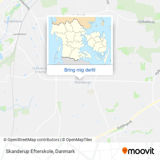 Skanderup Efterskole kort
