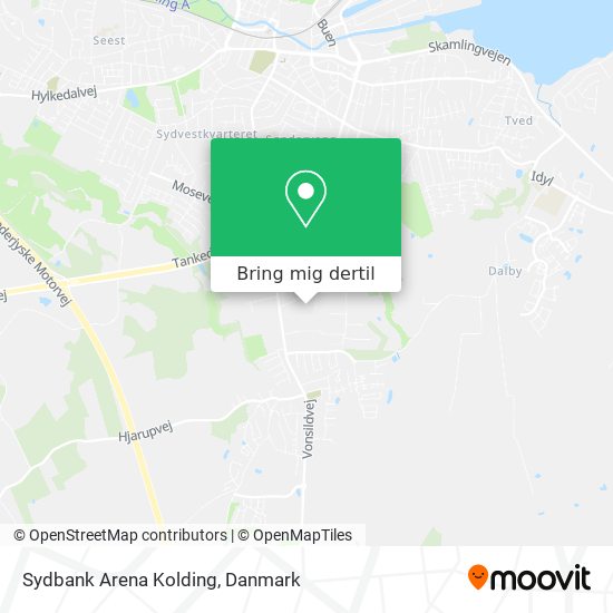 Sydbank Arena Kolding kort