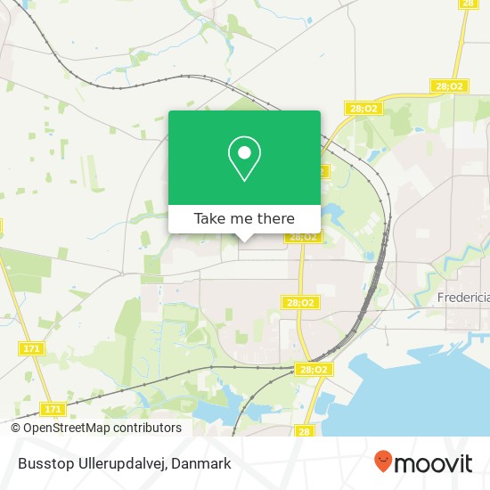 Busstop Ullerupdalvej kort