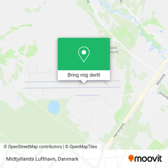 Midtjyllands Lufthavn kort