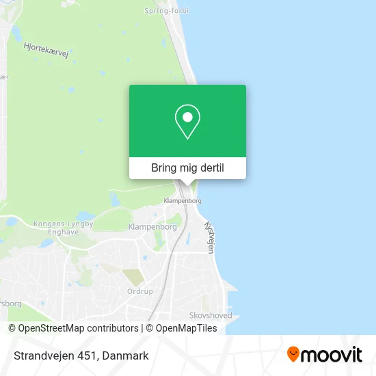 Strandvejen 451 kort