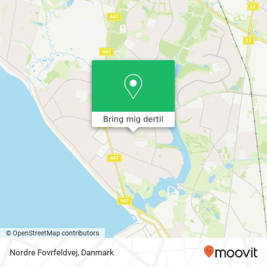 Nordre Fovrfeldvej kort