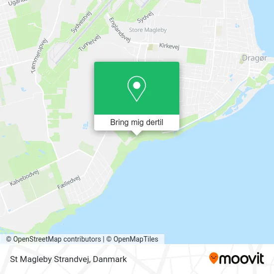 St Magleby Strandvej kort