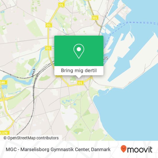 MGC - Marselisborg Gymnastik Center kort