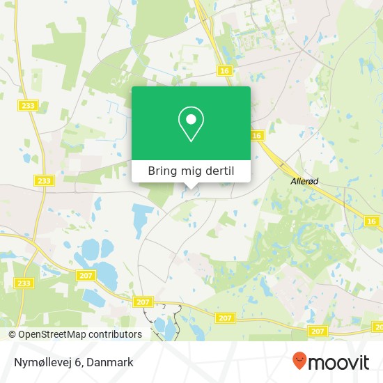 Nymøllevej 6 kort