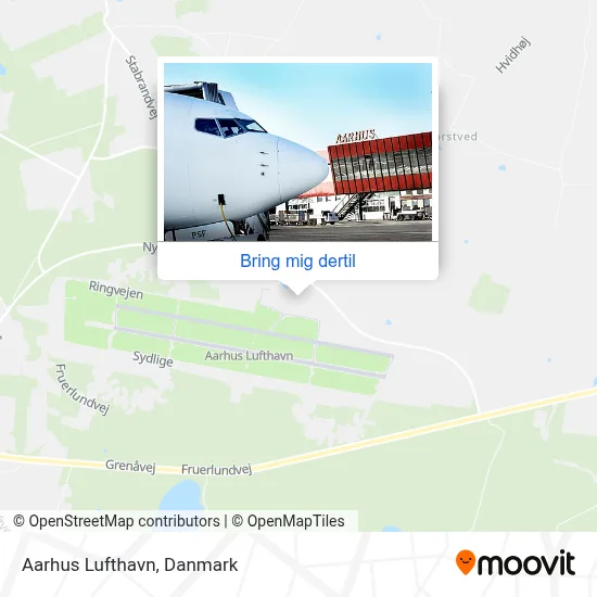 Aarhus Lufthavn kort