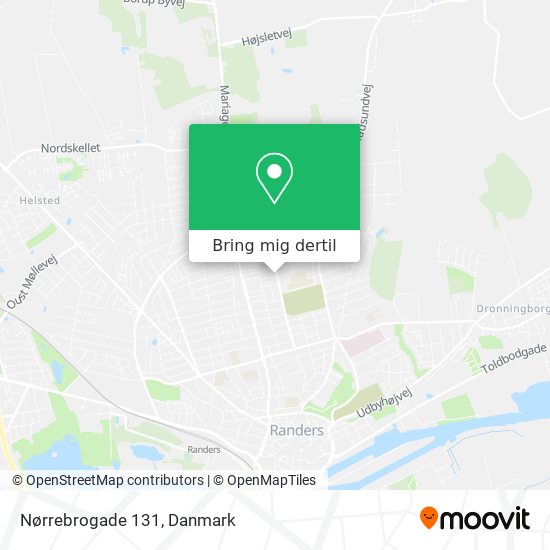 Nørrebrogade 131 kort