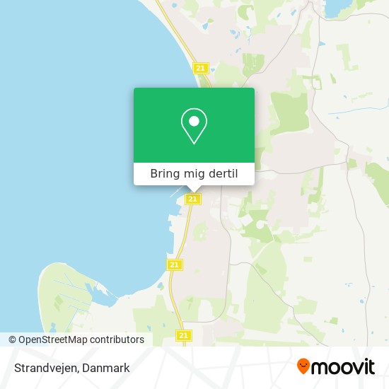 Strandvejen kort