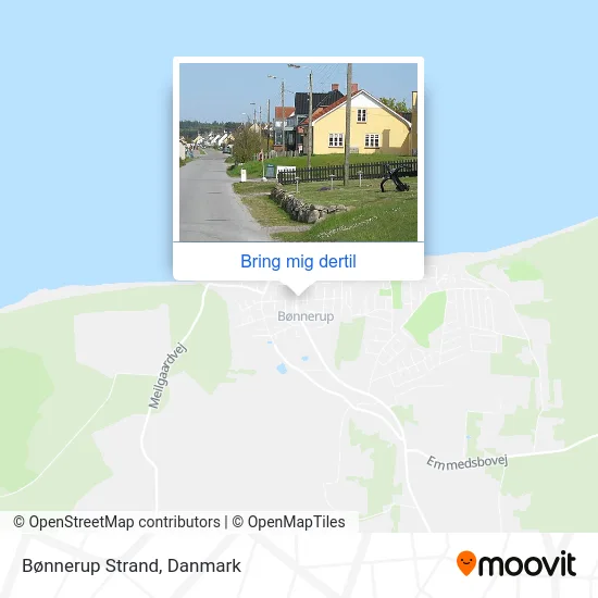 Bønnerup Strand kort