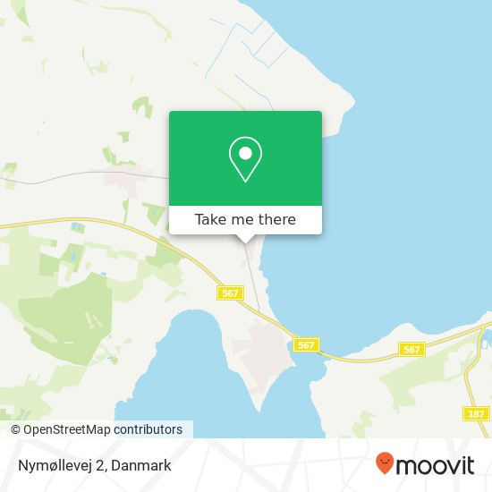 Nymøllevej 2 kort