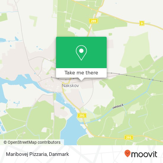 Maribovej Pizzaria, Maribovej 76 4900 Lolland kort